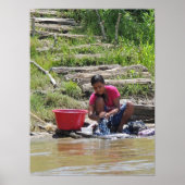 川の洗濯日 ポスター (正面)