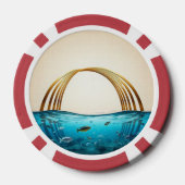 『川の流れの平和』 ポーカーチップ (裏面)