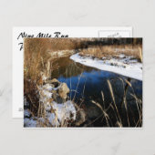 川の流れを越えて冬を過ごす ポストカード (正面/裏面)