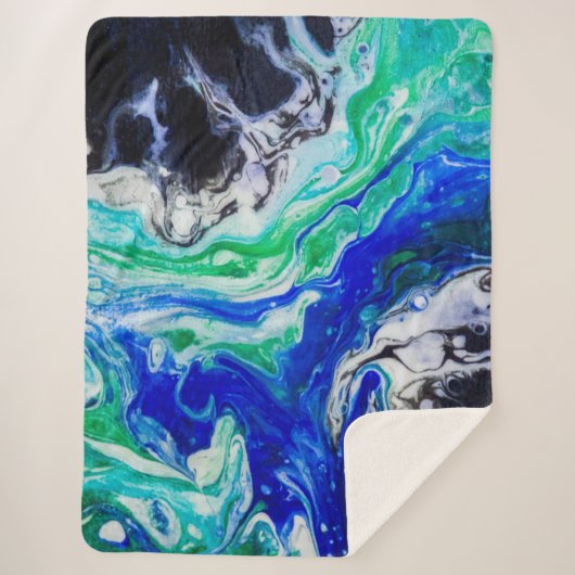 川の流れ絵画は シェルパブランケット (正面)