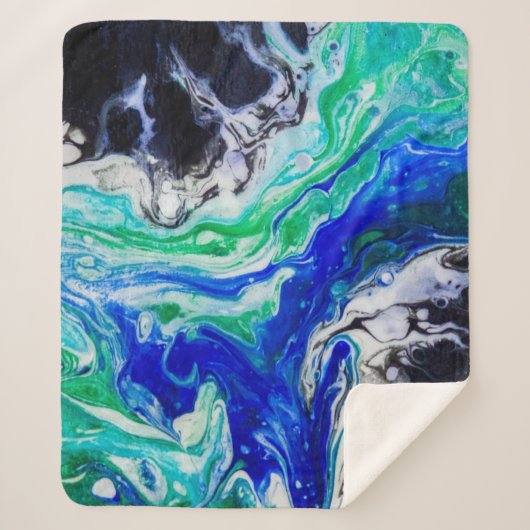 川の流れ絵画は シェルパブランケット (正面)