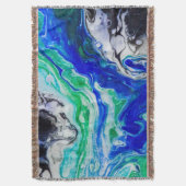 川の流れ絵画は スローブランケット (正面縦)