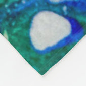 川の流れ絵画は フリースブランケット (角)