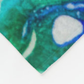 川の流れ絵画は フリースブランケット (角)