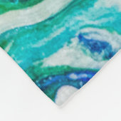 川の流れ絵画は フリースブランケット (角)