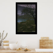 川の満月 ポスター (キッチン)