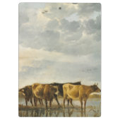 川の牛Aelbert Cuyp クリップボード (裏面)