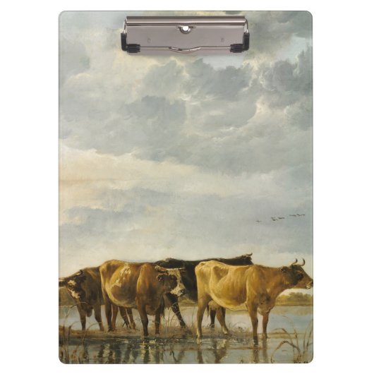 川の牛Aelbert Cuyp クリップボード (正面)