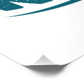 川の白い水のラフティングで人生は良い ポスター (コーナー)