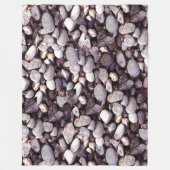 川の石 フリースブランケット (正面)