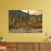 川の秋 キャンバスプリント (インサイチュ (リビング))
