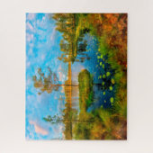 川の秋 ジグソーパズル (縦)