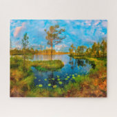 川の秋 ジグソーパズル (横)