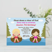川の管の誕生日のパーティの招待状 招待状 (スタンド正面)