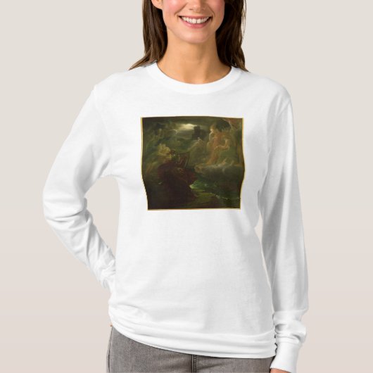 川の精神の上で呪文で呼び出すOssian Tシャツ (正面)