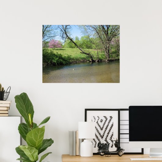 川の美しい景色 ポスター (ホームオフィス)