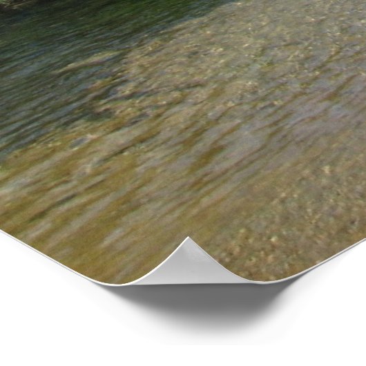 川の美しい景色 ポスター (角)