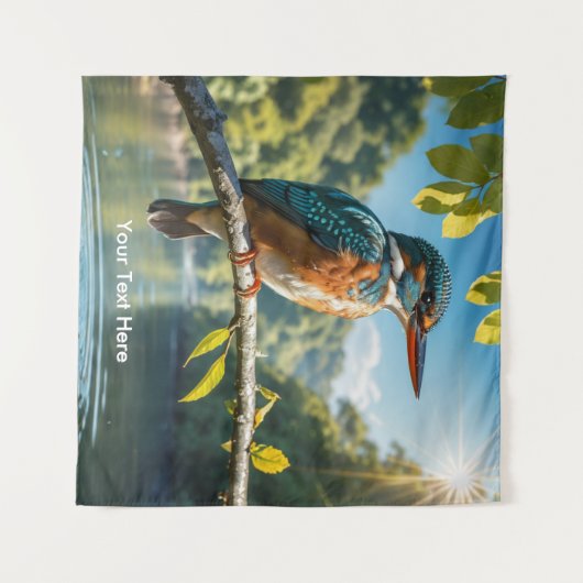 川の自然 タペストリー (正面(横))