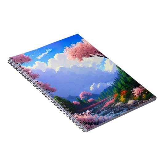 川の調和とウィルダネスカラフル ノートブック (右側)