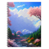 川の調和とウィルダネスカラフル ノートブック (正面)