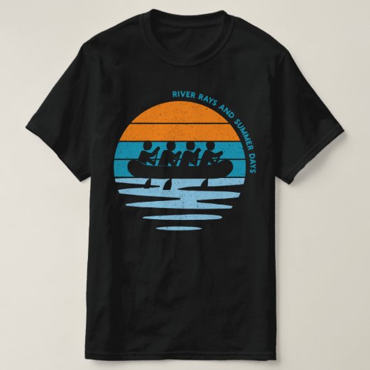 川の輝きと夏の日々 Tシャツ (デザイン正面)