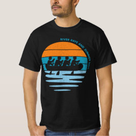 川の輝きと夏の日々 Tシャツ