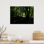 川の近くの木 ポスター (キッチン)