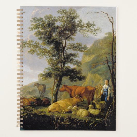 川の近くの牛Aelbert Cuyp プランナー手帳 (正面)