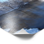 川の雪の反射 フォトプリント            (角)