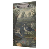 川の青い鶴の植物的なシーン クリップボード (左)