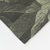 川の青い鶴の植物的なシーン フリースブランケット (角)