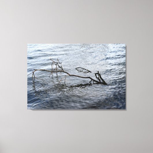川の静物画 キャンバスプリント (正面)