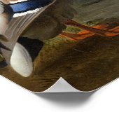 川の風景の中でアヒル ポスター (角)