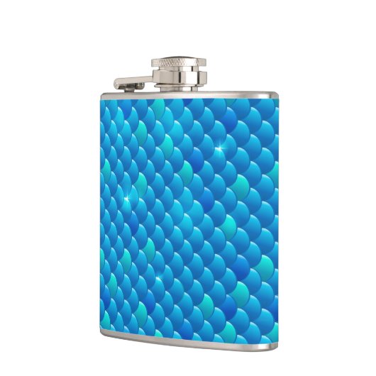 川の魚スケール フラスク (左)