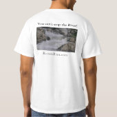 川をストップことができません! Tシャツ (裏面)