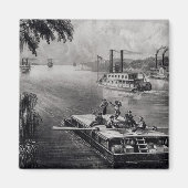 川を下る マグネット (正面)