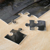 川を採鉱するアラスカの金ゴールド ジグソーパズル (側面)