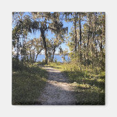 川を歩く マグネット (正面)