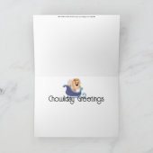 川を渡って レッドチョウのホリデー アートカード シーズンカード (内部)