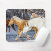 川を渡る馬 マウスパッド (マウス)