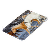 川を渡る馬 マグネット (左側)