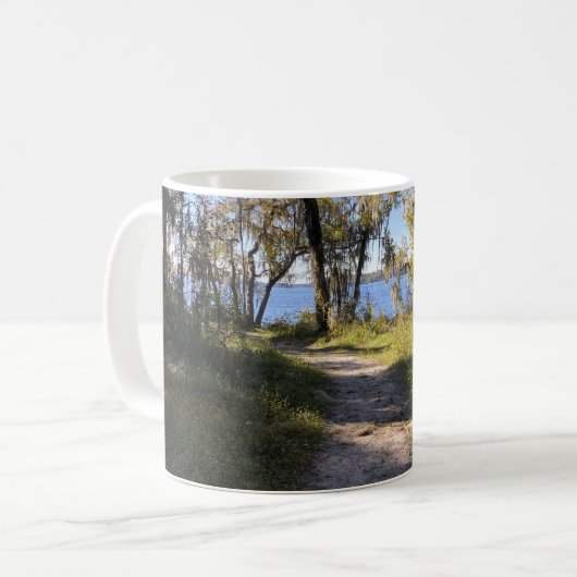 川を渡る コーヒーマグカップ (正面左)