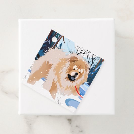 川を越えて赤いチョウのギフトラベル前後 フェイバータグ (インサイチュ)