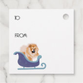 川を越えて赤いチョウのギフトラベル前後 フェイバータグ (裏面)