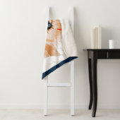 川を越えて赤チョウのシェルパ毛布 シェルパブランケット (インサイチュ)