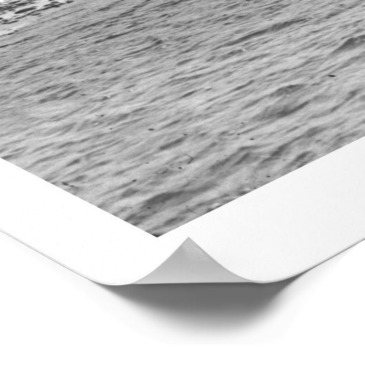 川を飲み渡る馬 ポスター (角)