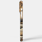 川エレガントに浮かぶ革のようなクマ Case-Mate iPhoneケース (裏面 / 左)