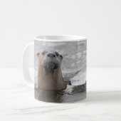 川カワウソのマグ コーヒーマグカップ (正面左)