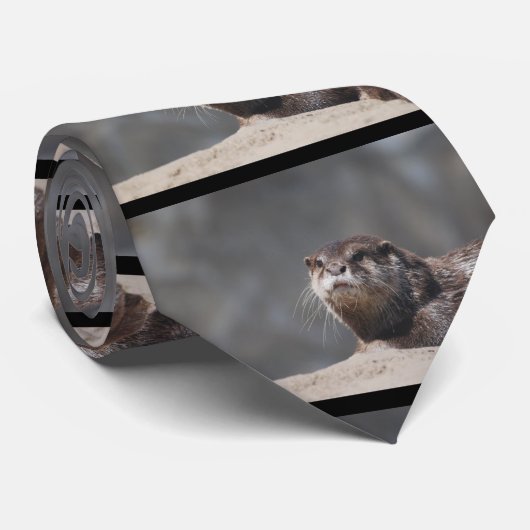 川カワウソ ネクタイ (ロール)