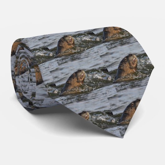 川カワウソ ネクタイ (ロール)